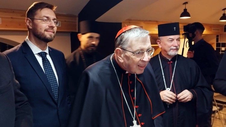 Cardeal Koch em sua visita a Kosice