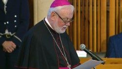 L'arcivescovo Paul Richard Gallagher, segretario per i Rapporti con gli Stati e le Organizzazioni Internazionali della Santa Sede