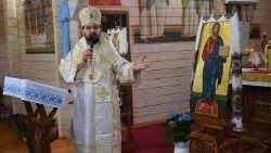 Bp Maksym Ryabukha celebruje Wielkanoc w Zaporożu