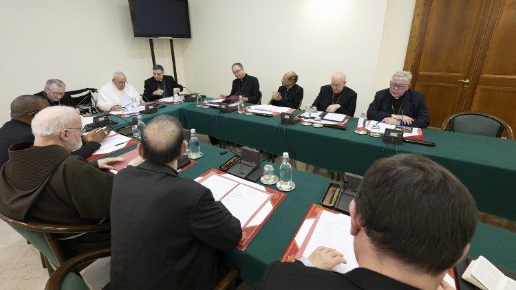 Pope Francis meeting with the Council of Cardinals