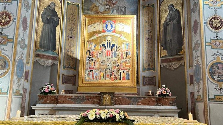 Icoana "Noii martiri și mărturisitori ai credinței din secolul XX", din bazilica Sfântul Bartolomeu all'Isola Tiberina, din Roma