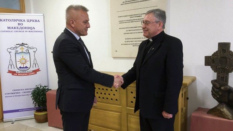 2023.05.08 Bishop Kiro Stojanov of Skopje, North Macedonia, met with Croatian State Secretary of the Central State Office for Croats Abroad, Zvonko Milas, 8 may 2023
