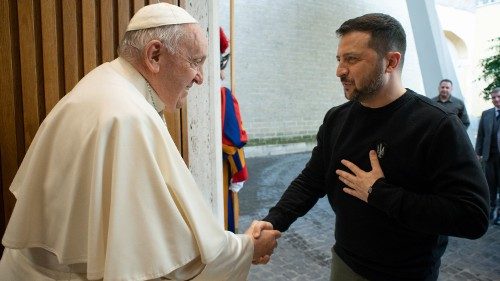 Pope Francis and President Zelensky