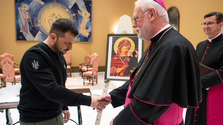 Archbishop Gallagher and President Zelensky