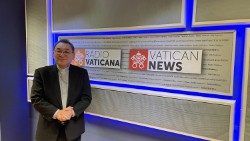 国際カリタスの新会長に選出された菊地功大司教　2023年5月14日　バチカン放送局で