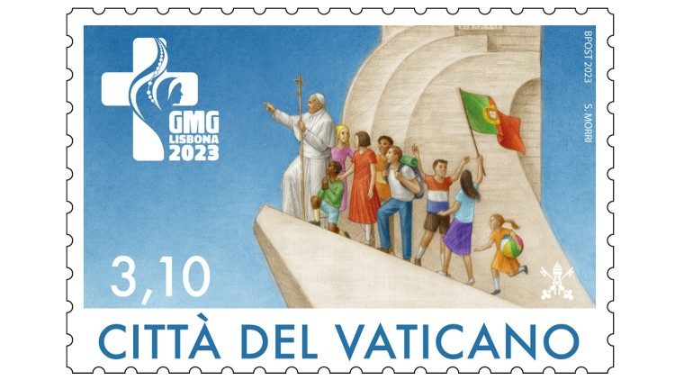 O selo do Vaticano inspirado no "Padrão dos Descobrimentos", um monumento de Lisboa, em Portugal