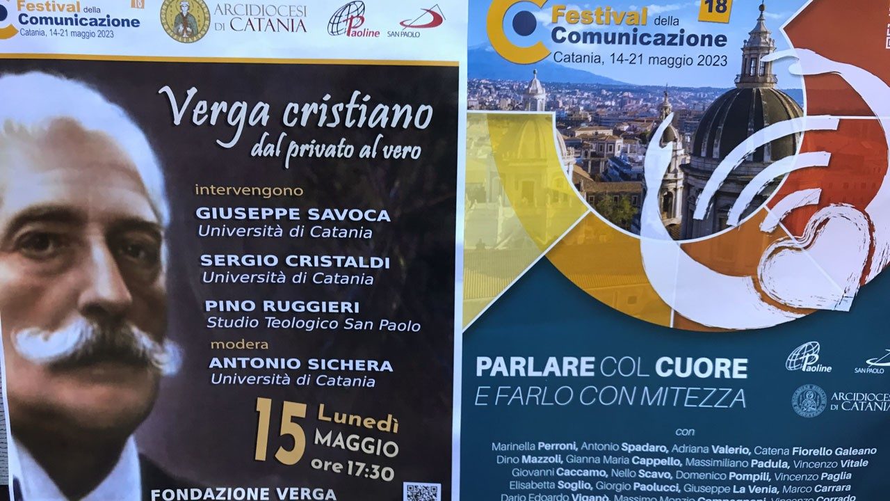 Un inedito Verga "cristiano" al Festival della Comunicazione di Catania 