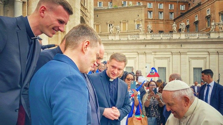 Vilniaus seminaristai susitiko su popiežiumi