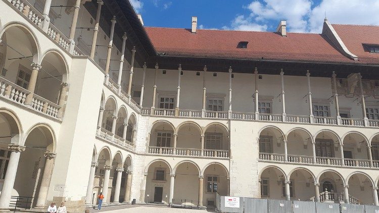 Renaissance-Innenhof auf dem Krakauer Wawel-Hügel