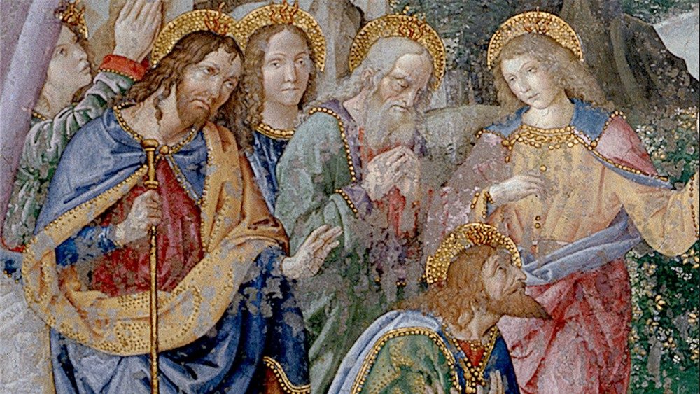 Pinturicchio, Discesa dello Spirito Santo, 1492-94, affresco e tecnica mista, Sala dei Misteri, Appartamento Borgia (particolare) ©Musei Vaticani