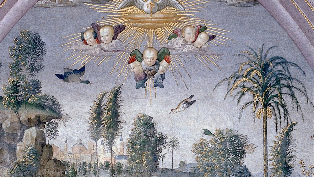 Pinturicchio, Descent of the Holy Spirit, 1492-94, fresco and mixed technique, Room of the Mysteries, Borgia Apartments, ©Vatican Museums