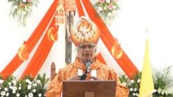 El cardenal Leopoldo José Brenes pronuncia la homilía en la Solemnidad de Pentecostés
