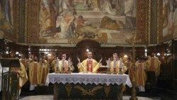 Sveta misa za domovinu u Hrvatskoj crkvi sv. Jeronima u Rimu (Foto: Hrvoje Zovko)