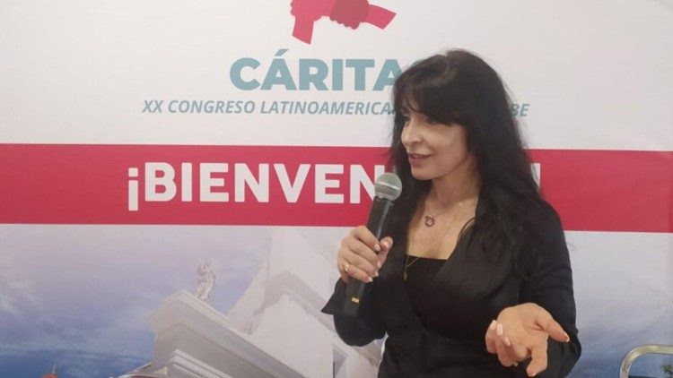 Emilce Cuda - XX Congreso de Cáritas Latinoamérica y el Caribe. (Foto: ADN Celam)