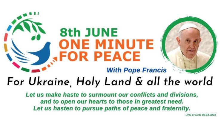 L'affiche de l'initiative "Une minute pour la paix". 