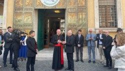 Cardinal Parolin at the inauguration of the Jubilee 2025 Info Point