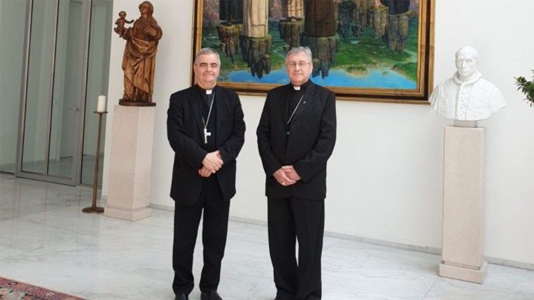 2023.06.12   Bishop Kiro Stojanov, of Skopje, North Macedonia met Archbishop Nikola Eterovic, nunzio to Germany
