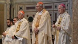 Misa presidida por el presidente de la Conferencia Episcopal Italiana, cardenal Matteo Zuppi 
