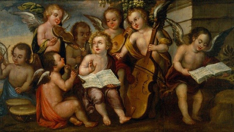 “El Niño Jesús con ángeles músicos”, de Juan Correa, Museo Nacional de Arte de México