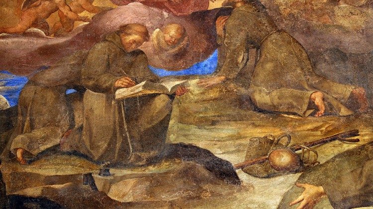 Jacopo Ligozzi: Sveti Franjo diktira Pravilo