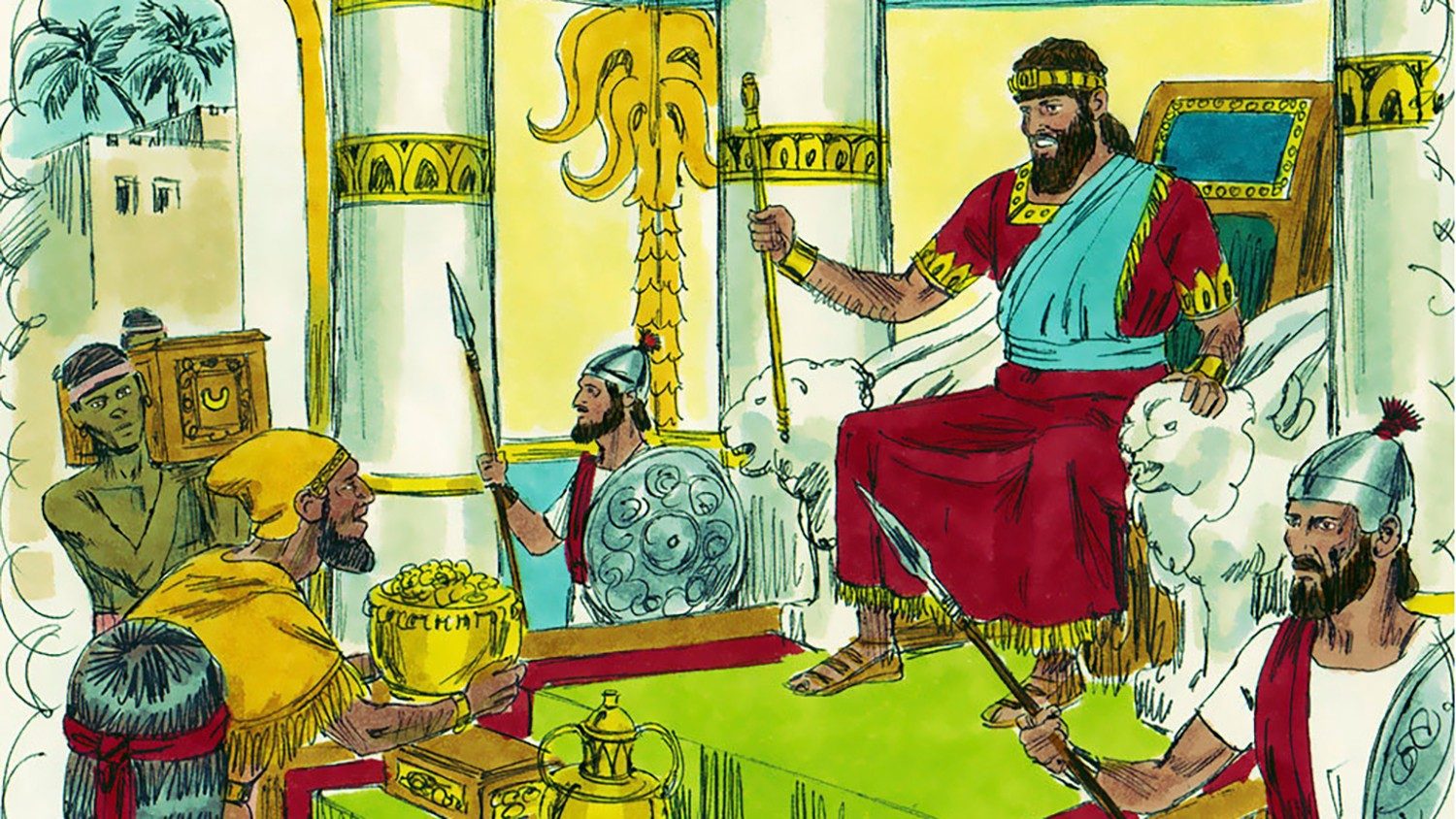 Король и десятка. Корона царя Соломона. Пир царя Соломона. Армия царя Соломона.