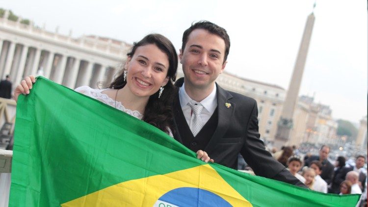 Fabiola e Gustavo no Vaticano