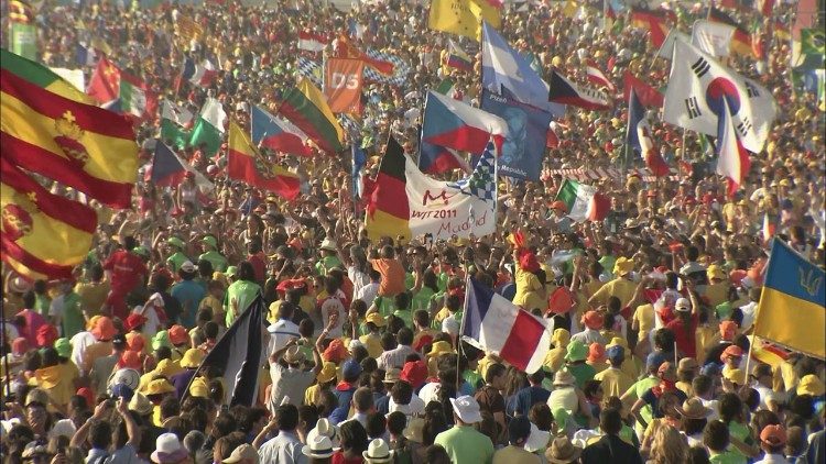 Jovens durante uma Jornada Mundial da Juventude