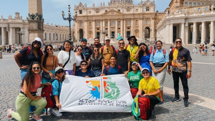 I giovani brasiliani di Belem in pellegrinaggio a Roma verso la Gmg di Lisbona