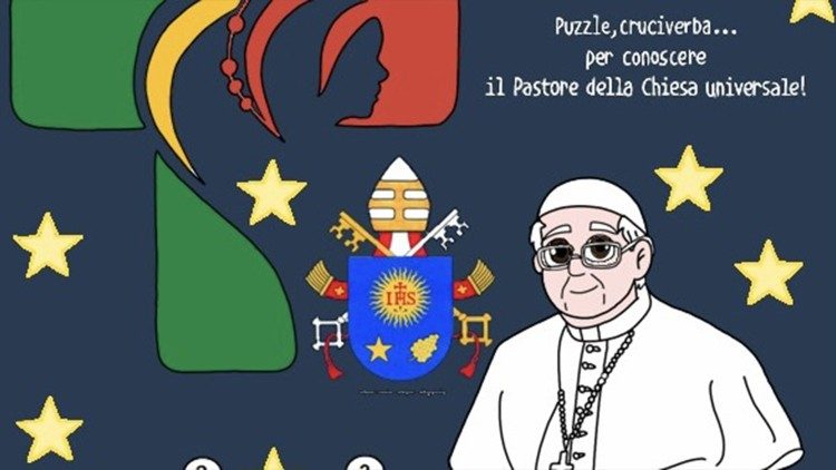 Un particolare della copertina del libretto "In viaggio con Papa Francesco"