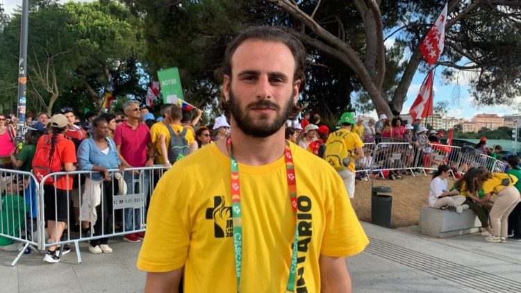 Il giovane volontario italiano alla Gmg di Lisbona Erik Kevin Moraghi