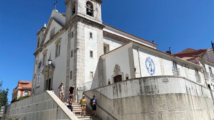 Die S. Sebastian Kirche im Zentrum von Lissabon, Ort der deutschsprachigen WJT-Katechese mit Messe diesen Freitag