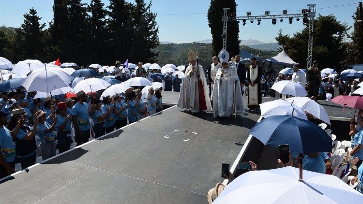 2023.08.07 Messa Patriarca Maronita - Giornata mondiale giovani- Bzommar - Libano - Domenica 6 agosto 2023