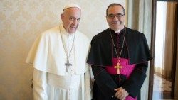 Папа Францішак і арцыбіскуп Антоніа Гвіда Філіпацы