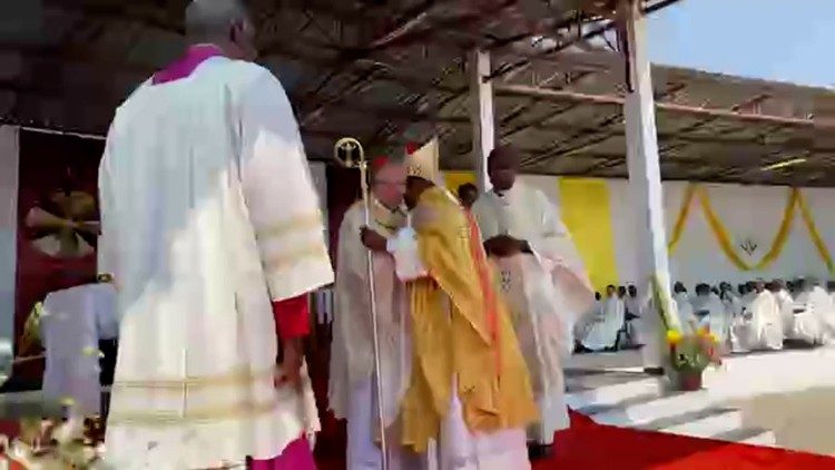 Episcopal Ordination of Archbishop Germano in Angola by Cardinal Parolin.