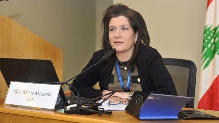البروفيسور ميرنا عبّود المزوّق منسقة مكتب راعوية المرأة في الدائرة البطريركية في بكركي 