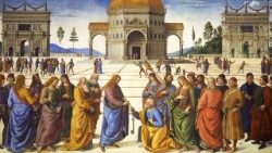 Perugino: A kulcsok átadása Péternek