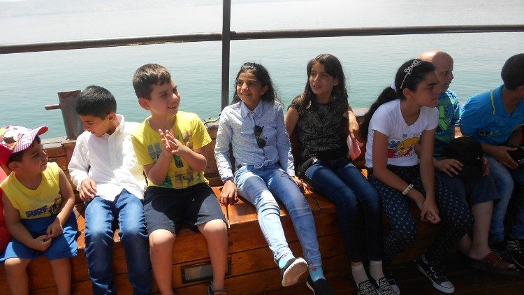 Nad Jeziorem Galilejskim podczas corocznej wiosennej wycieczki