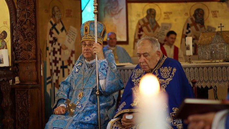 2023.08.29 L'arciprete Stavrofor Padre George Trajkov ha celebrato 50 anni di sacerdozio. Macedonia del Nord