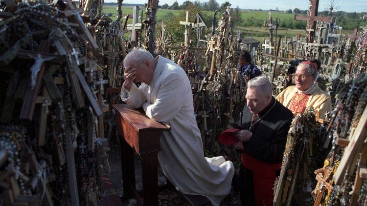 Šv. Jonas Paulius II Kryžių kalne 1993 m. rugsėjo 7 d.