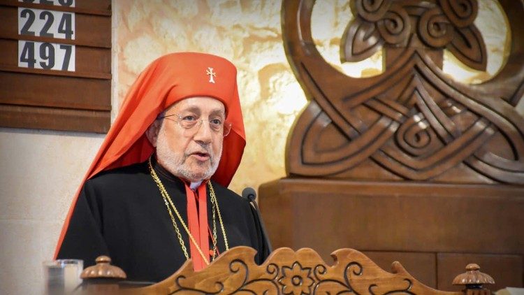2023.09.01 Il Patriarca Minassian visita il capo della chiesa armena evangelica di Aleppo
