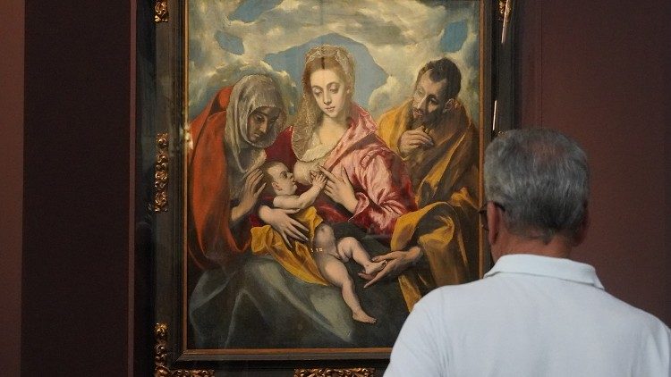 El Grecova slika "Sveta družina s sv. Ano", 1595