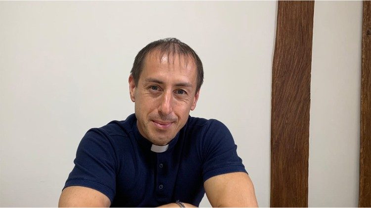 Padre Petro Mayba, jefe del departamento de instrucción de la Iglesia greco-católica ucraniana.