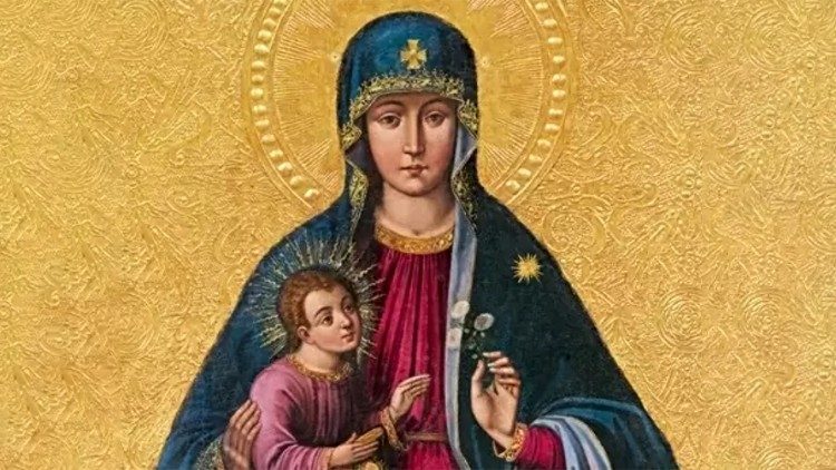 2023.09.03 Immagine della Madonna del santuario di Trakai in Lituania