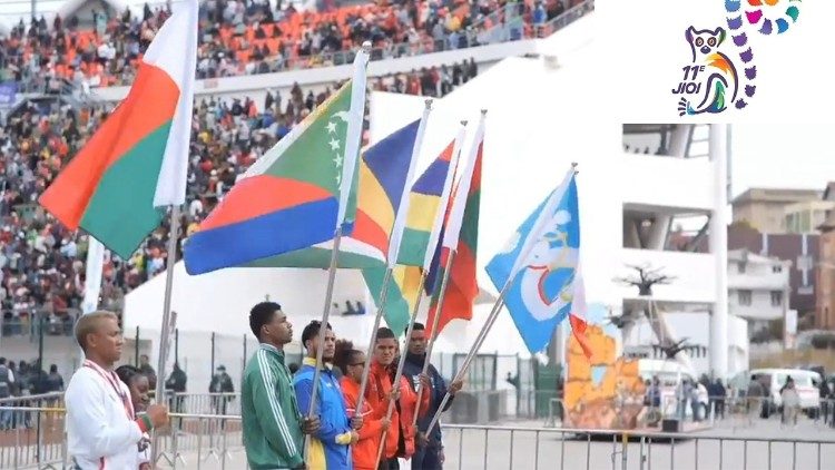Cérémonie de clôture des Jeux des Îles de l’Océan Indien (JIOI) au Stade Barea d'Antananarivo (Madagascar) dimanche 3 septembre 2023.