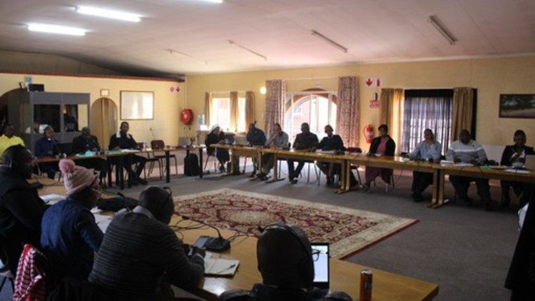 Les participants à l'atelier de communication de l'IMBISA du 28 août au 01 septembre 2023, au centre de Lumko à Benoni, en Afrique du Sud