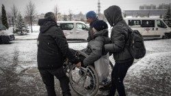 O imagine recentă de la Kiev despre ajutorarea celor suferinzi