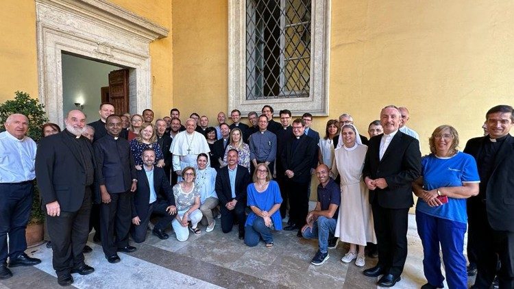 Папа Франциск на встрече с сотрудниками Департамента вероучения (Ватикан, 5 сентября 2023 г.)
