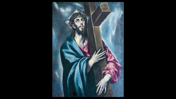Cristo portacroce,  olio su tela, 101x80 cm, 1590 e il 1595. Museo Paroquial, El Bonillo 