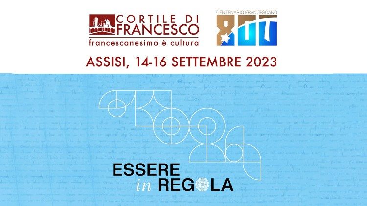 Il logo del Cortile di Francesco 2023