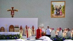 Ulmų šeimos beatifikacijos ceremonija Markovos miestelyje Lenkijoje
